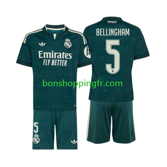 Maillot Extérieur Real Madrid Jude Bellingham 5 2026-2027 Manches Courtes Jeune Enfant(+shorts)