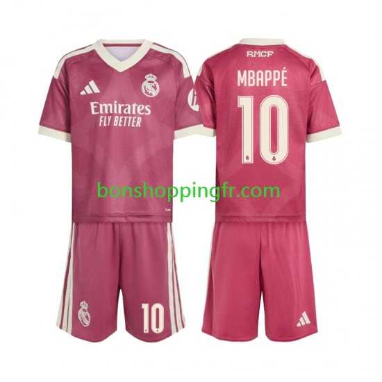 Maillot 3ème Real Madrid Kylian Mbappe 10 2026-2027 Manches Courtes Jeune Enfant(+shorts)
