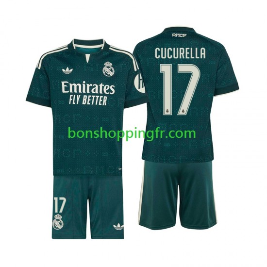 Maillot Extérieur Real Madrid Marc Cucurella 17 2026-2027 Manches Courtes Jeune Enfant(+shorts)