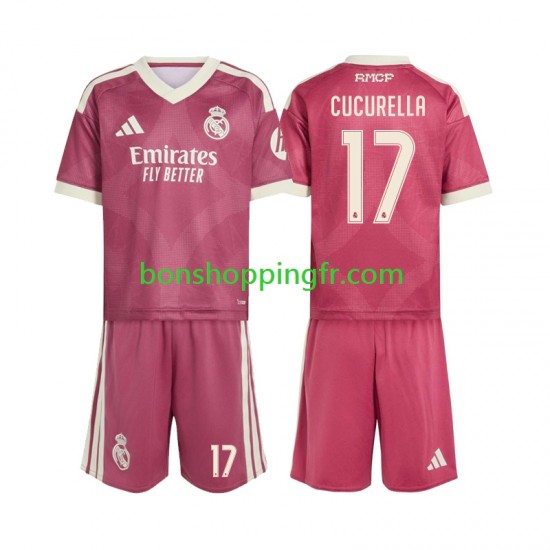 Maillot 3ème Real Madrid Marc Cucurella 17 2026-2027 Manches Courtes Jeune Enfant(+shorts)
