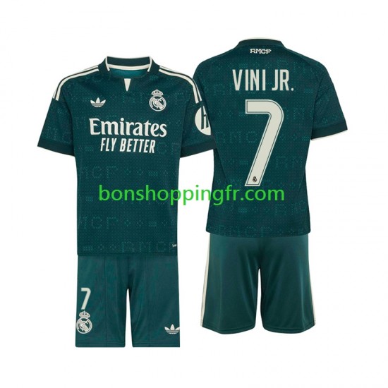 Maillot Extérieur Real Madrid Vinicius Junior 7 2026-2027 Manches Courtes Jeune Enfant(+shorts)