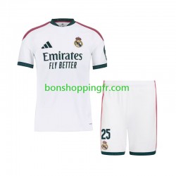 Maillot Domicile Real Madrid Yan Diomande 25 2026-2027 Manches Courtes Jeune Enfant(+shorts)