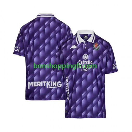 Maillot Rétro Domicile Real Valladolid 2025-2026 Manches Courtes Homme