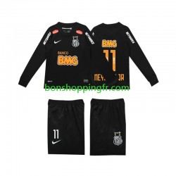 Maillot Rétro Extérieur Santos FC NEYMAR JR 11 Classic 2012 2013 Manches Longues Jeune Enfant(+shorts)