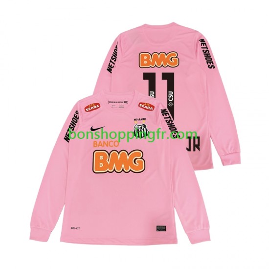 Maillot Rétro 4ème Santos FC Neymar JR 11 2012 2013 Manches Longues Homme