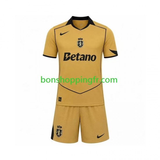 Maillot Extérieur Sporting CP 2026-2027 Manches Courtes Jeune Enfant(+shorts)