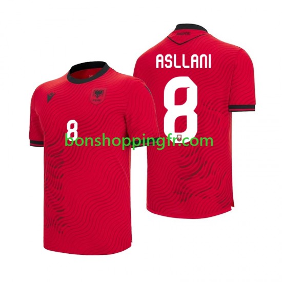Maillot Domicile Albanie Kristjan Asllani 8 World Cup 2026 Manches Courtes Homme