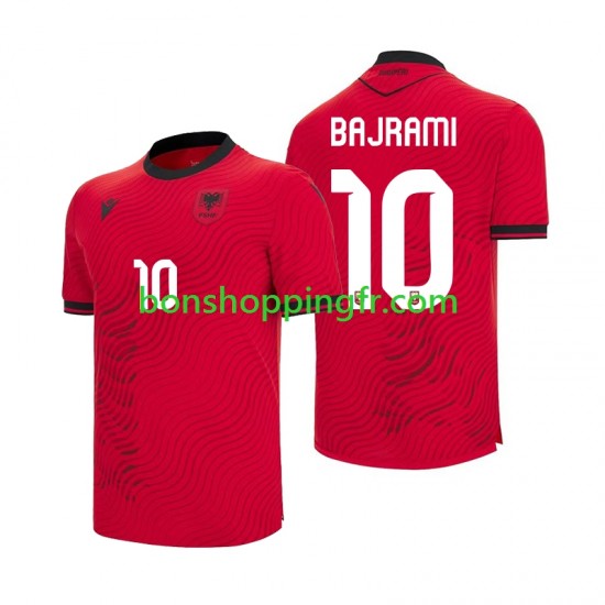 Maillot Domicile Albanie Nedim Bajrami 10 World Cup 2026 Manches Courtes Homme