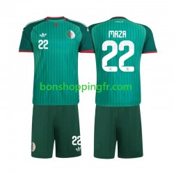 Maillot Extérieur Algérie Ibrahim Maza 22 2026 Manches Courtes Jeune Enfant(+shorts)