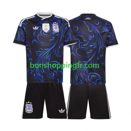 Maillot Extérieur Argentine World Cup 2026 Manches Courtes Jeune Enfant(+shorts)