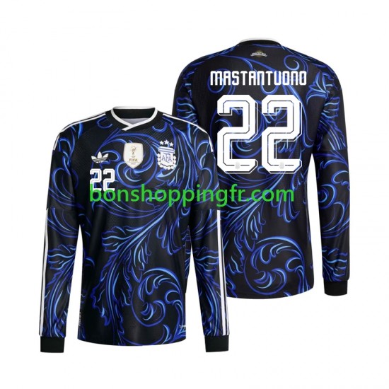 Maillot Extérieur Argentine Franco Mastantuono 22 World Cup 2026 Manches Longues Homme