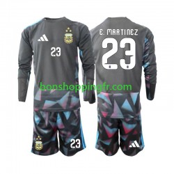 Maillot Domicile Argentine Gardien Emiliano Martinez 23 World Cup 2026 Manches Longues Jeune Enfant(+shorts)