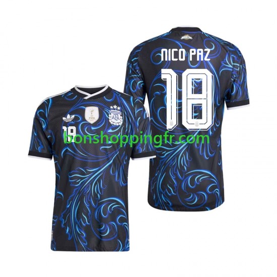 Maillot Extérieur Argentine Nico Paz 18 World Cup 2026 Manches Courtes Homme