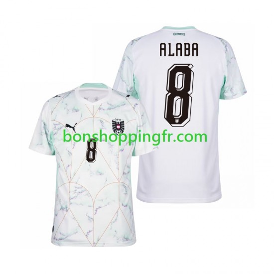 Maillot Extérieur Autriche David Alaba 8 World Cup 2026 Manches Courtes Homme