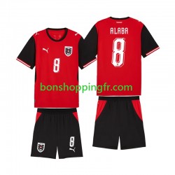 Maillot Domicile Autriche David Alaba 8 World Cup 2026 Manches Courtes Jeune Enfant(+shorts)