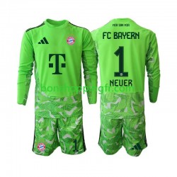 Maillot Domicile Bayern Munich Gardien Manuel Neuer 1 2026-2027 Manches Longues Jeune Enfant(+shorts)