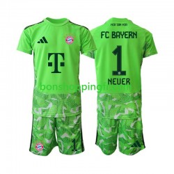 Maillot Domicile Bayern Munich Gardien Manuel Neuer 1 2026-2027 Manches Courtes Jeune Enfant(+shorts)