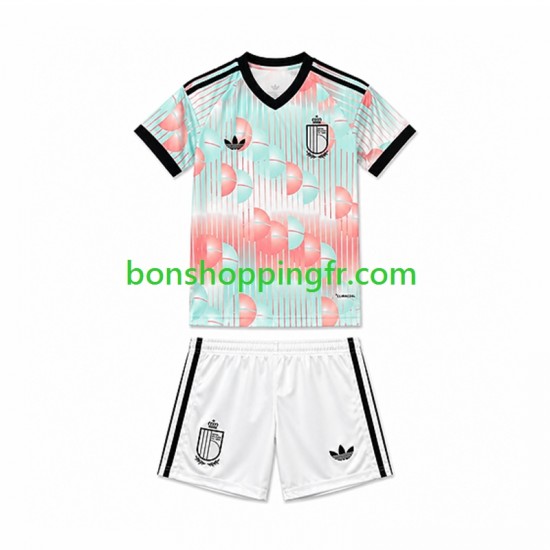 Maillot Extérieur Belgique World Cup 2026 Manches Courtes Jeune Enfant(+shorts)
