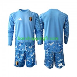 Maillot Domicile Belgique Gardien World Cup 2026 Manches Longues Jeune Enfant(+shorts)