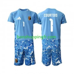 Maillot Domicile Belgique Gardien Thibaut Courtois 1 World Cup 2026 Manches Courtes Jeune Enfant(+shorts)