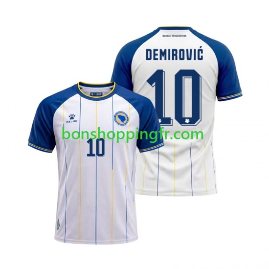 Maillot Extérieur Bosnie-Herzégovine Ermedin Demirovic 10 World Cup 2026 Manches Courtes Homme