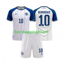 Maillot Extérieur Bosnie-Herzégovine Ermedin Demirovic 10 World Cup 2026 Manches Courtes Jeune Enfant(+shorts)