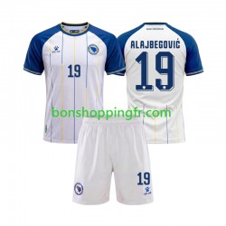 Maillot Extérieur Bosnie-Herzégovine Kerim Alajbegovic 19 World Cup 2026 Manches Courtes Jeune Enfant(+shorts)