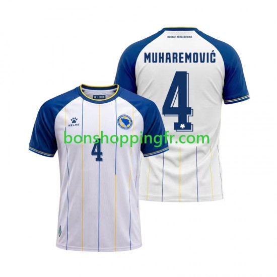 Maillot Extérieur Bosnie-Herzégovine Tarik Muharemovic 4 World Cup 2026 Manches Courtes Homme