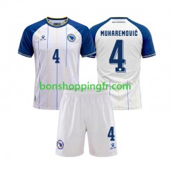 Maillot Extérieur Bosnie-Herzégovine Tarik Muharemovic 4 World Cup 2026 Manches Courtes Jeune Enfant(+shorts)