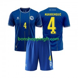 Maillot Domicile Bosnie-Herzégovine Tarik Muharemovic 4 World Cup 2026 Manches Courtes Jeune Enfant(+shorts)