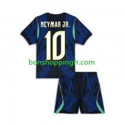 Maillot Extérieur Brésil Neymar JR 10 World Cup 2026 Manches Courtes Jeune Enfant(+shorts)