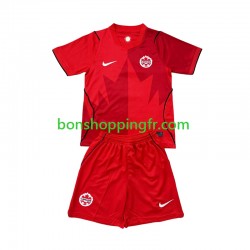 Maillot Domicile Canada World Cup 2026 Manches Courtes Jeune Enfant(+shorts)