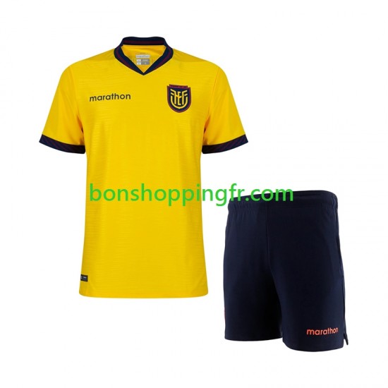 Maillot Domicile Ecuador World Cup 2026 Manches Courtes Jeune Enfant(+shorts)