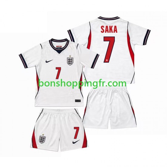 Maillot Domicile Angleterre Bukayo Saka 7 World Cup 2026 Manches Courtes Jeune Enfant(+shorts)