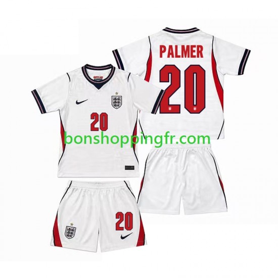 Maillot Domicile Angleterre Cole Palmer 20 World Cup 2026 Manches Courtes Jeune Enfant(+shorts)