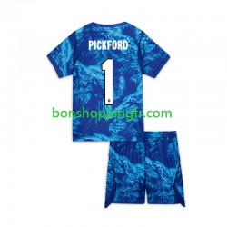 Maillot 3ème Angleterre Gardien Jordan Pickford 1 World Cup 2026 Manches Courtes Jeune Enfant(+shorts)