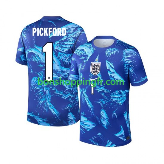 Maillot 3ème Angleterre Gardien Jordan Pickford 1 World Cup 2026 Manches Courtes Homme
