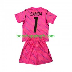 Maillot Extérieur France Gardien Brice Samba 1 World Cup 2026 Manches Courtes Jeune Enfant(+shorts)
