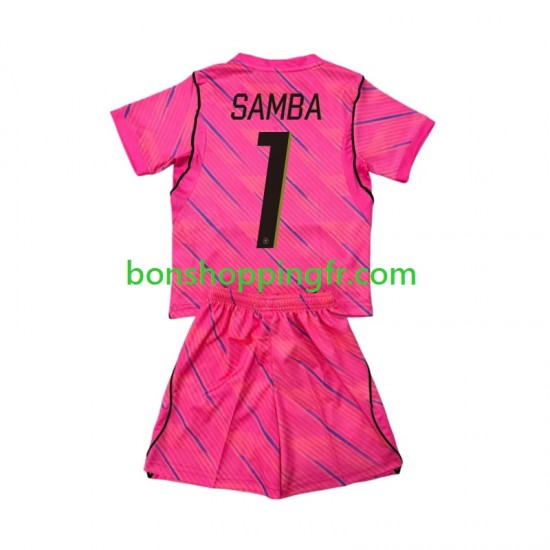 Maillot Extérieur France Gardien Brice Samba 1 World Cup 2026 Manches Courtes Jeune Enfant(+shorts)