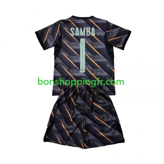 Maillot Domicile France Gardien Brice Samba 1 World Cup 2026 Manches Courtes Jeune Enfant(+shorts)