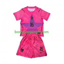 Maillot Extérieur France Gardien Mike Maignan 16 World Cup 2026 Manches Courtes Jeune Enfant(+shorts)