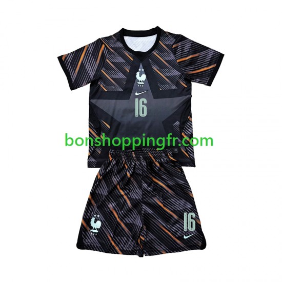 Maillot Domicile France Gardien Mike Maignan 16 World Cup 2026 Manches Courtes Jeune Enfant(+shorts)