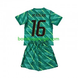 Maillot 3ème France Gardien Mike Maignan 16 World Cup 2026 Manches Courtes Jeune Enfant(+shorts)