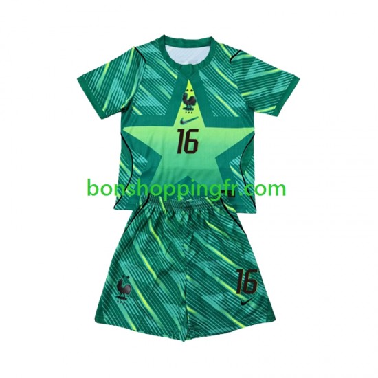 Maillot 3ème France Gardien Mike Maignan 16 World Cup 2026 Manches Courtes Jeune Enfant(+shorts)