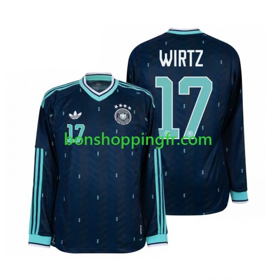 Maillot Extérieur Allemagne Florian Wirtz 17 World Cup 2026 Manches Longues Homme