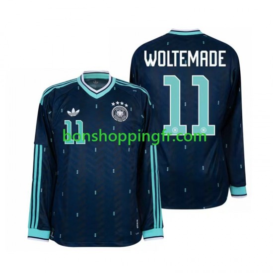 Maillot Extérieur Allemagne Nick Woltemade 11 World Cup 2026 Manches Longues Homme