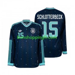 Maillot Extérieur Allemagne Nico Schlotterbeck 15 World Cup 2026 Manches Longues Homme