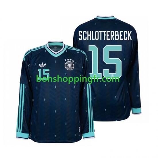 Maillot Extérieur Allemagne Nico Schlotterbeck 15 World Cup 2026 Manches Longues Homme