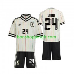 Maillot Extérieur Japon Kaishu Sano 24 World Cup 2026 Manches Courtes Jeune Enfant(+shorts)