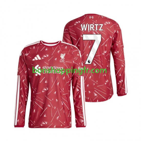 Maillot Domicile Liverpool Florian Wirtz 7 2026-2027 Manches Longues Homme